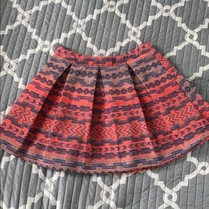 Tribal Design Skater Skirt